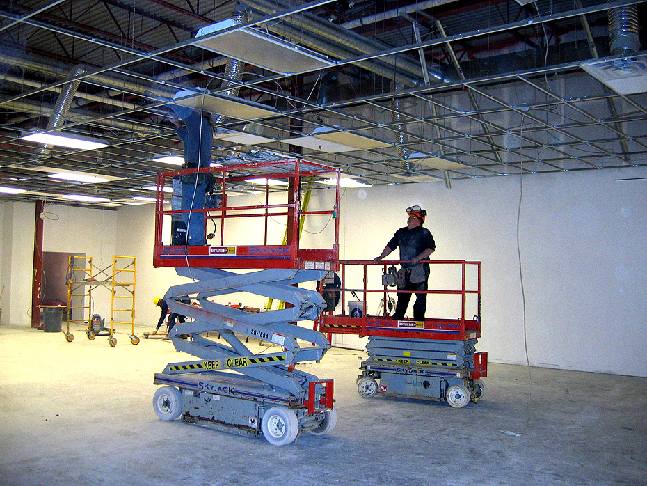 The Burlmann team at work on a site